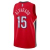 NBA Mænd Trøje New Orleans Pelicans Jose Alvarado 15 2022-23 Jordan Statement Edition Rød Swingman